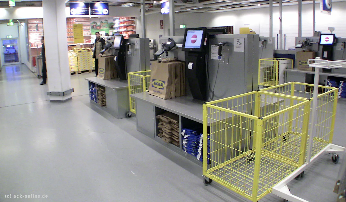 IKEA checkout counter